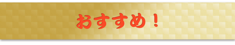 おすすめ！